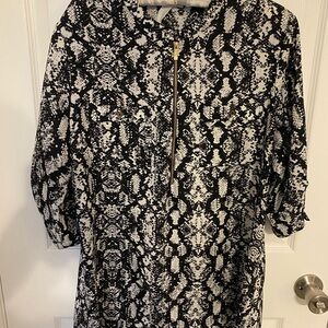 Calvin Klein Monochrome Patterned Blouse